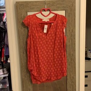 PINK LOFT TEXTURED BLOUSE